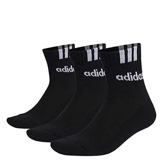 adidas 3-stripes Linear Half-crew Cushioned Socks 3 Pairs Calzini Unisex - Adulto 414027285